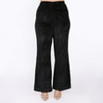 thumbnail image 1 of Devoted Taille Plus Femme Pantalon évasé en velours gaufré, 1 of 2