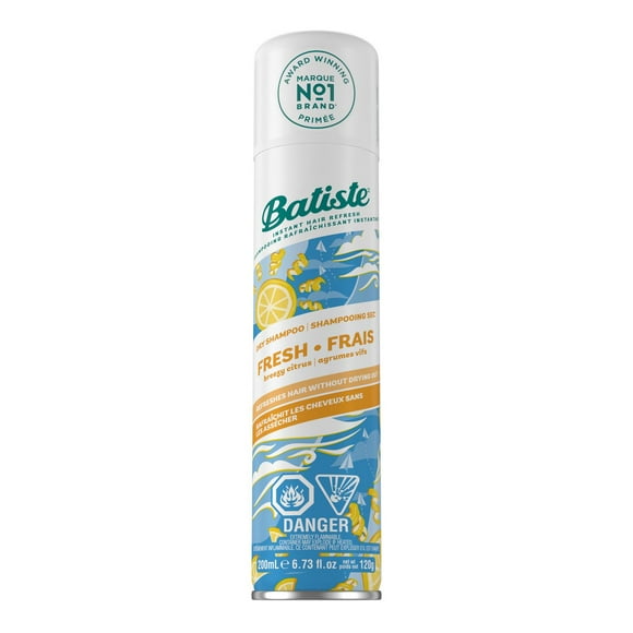 Batiste Fresh Dry Shampoo, 200 mL, Instant Hair Refresh