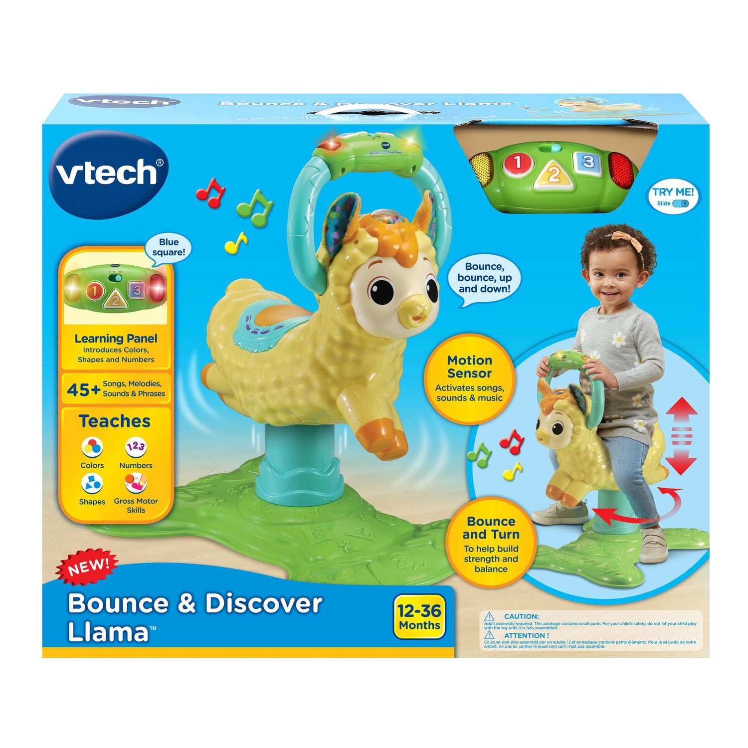 VTech Bounce Discover Llama English Version 12 to 36 Months