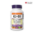 thumbnail image 2 of Webber Naturals Vitamine K2+D3 120 Mcg/1000 UI, 2 of 10