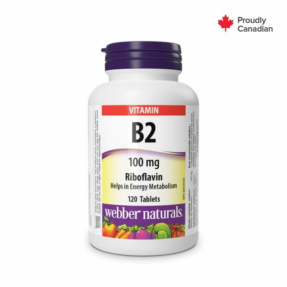 Webber Naturals B2 Riboflavin 100 Mg