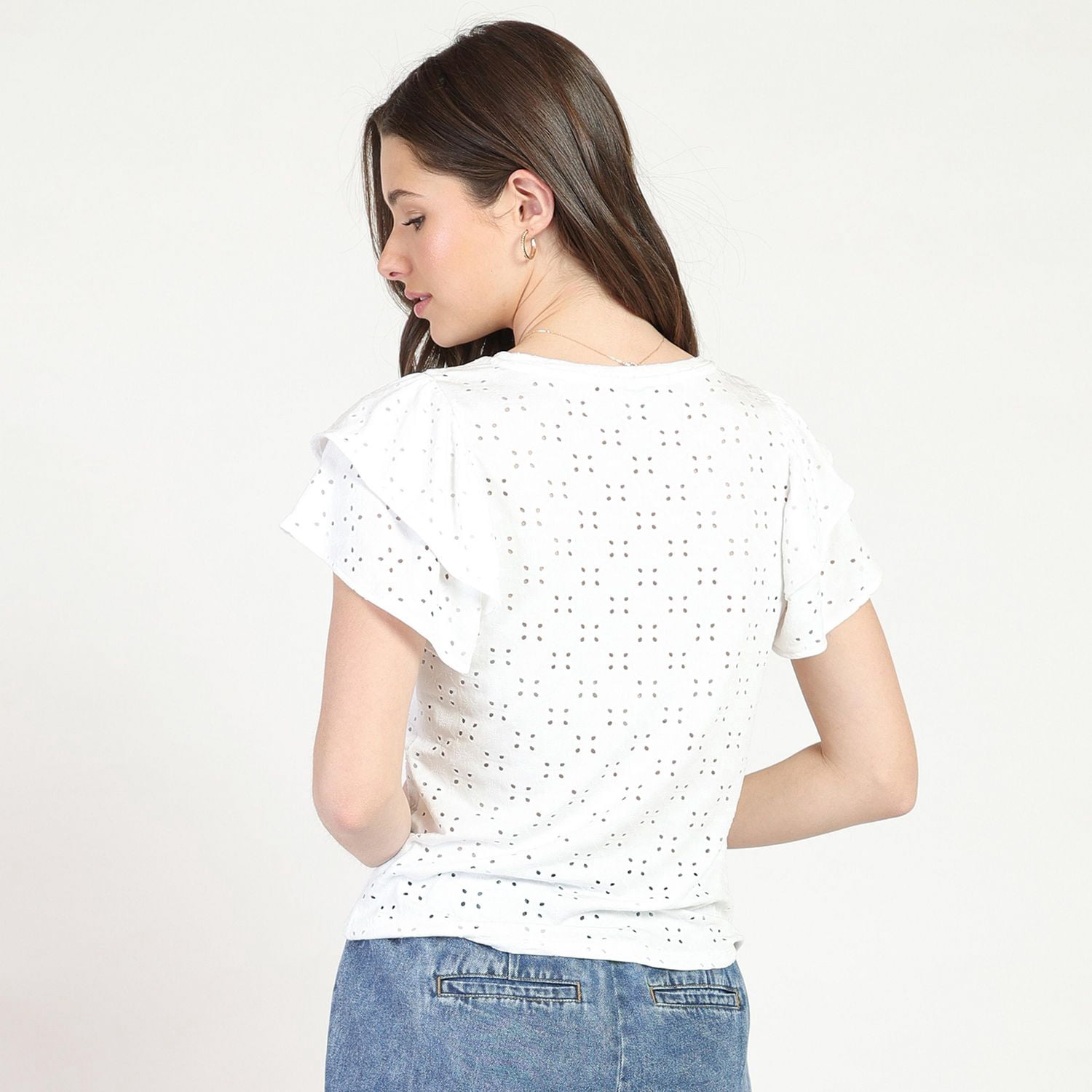 Bloom Girl Haut entièrement brodé Tailles TP à TG