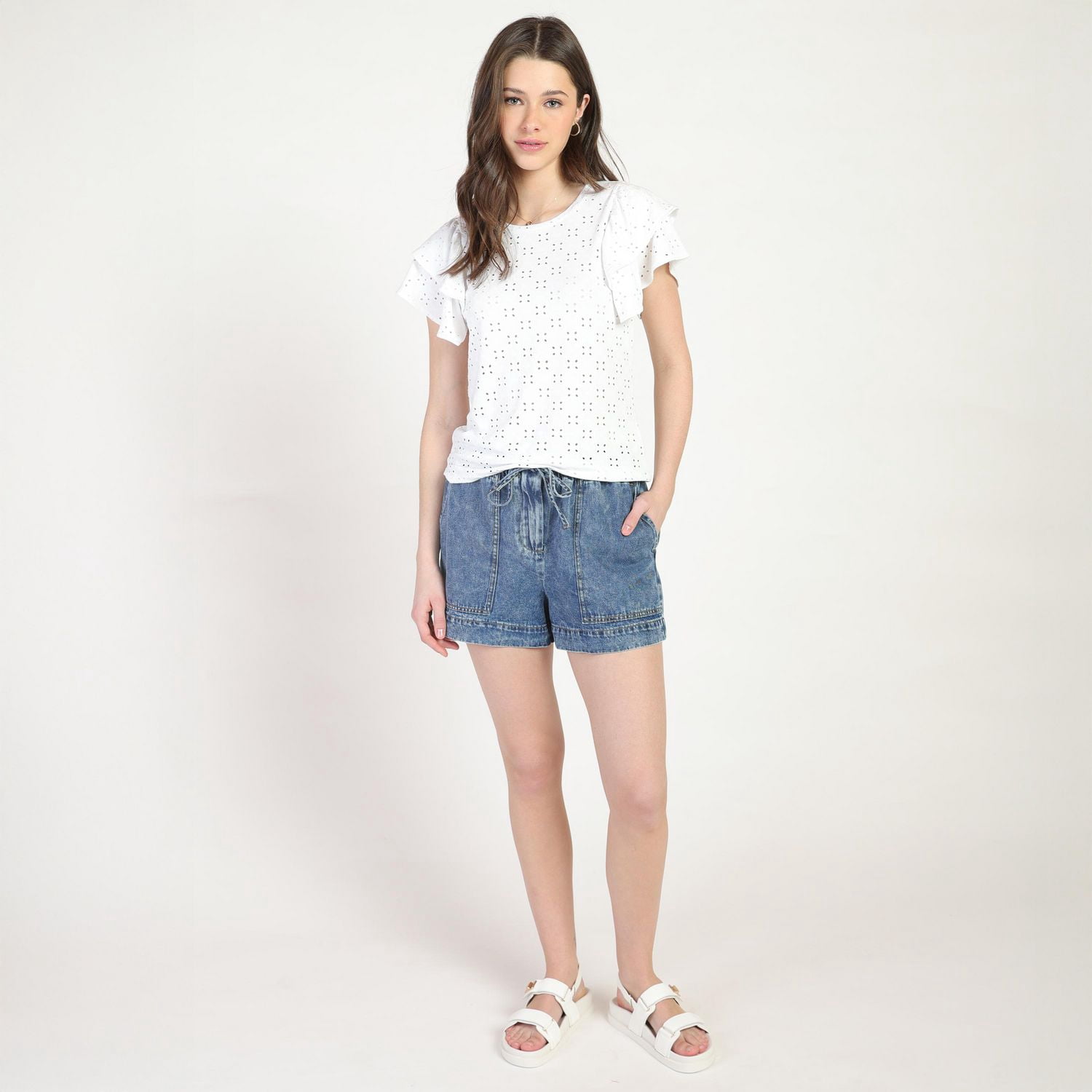 Bloom Girl Haut entièrement brodé Tailles TP à TG