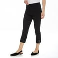 thumbnail image 2 of Penmans Women's Pull-On Capri with Buttons, 2 of 6