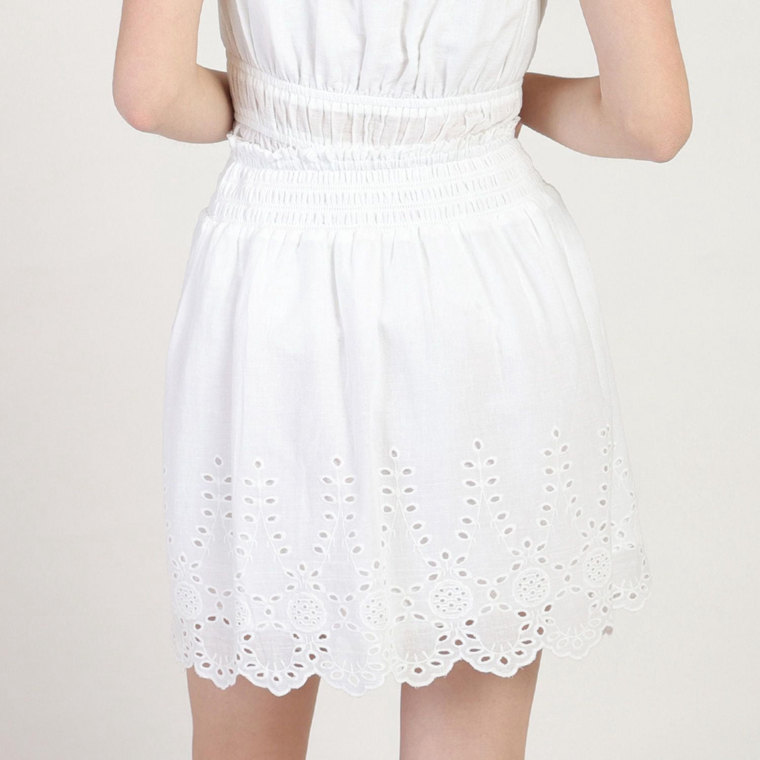 Bloom Girl Jupe à œillets smockés Tailles TP TG