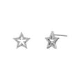 thumbnail image 1 of Charisma sterling silver 10mm open star cz studs, 1 of 1