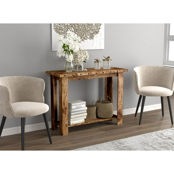 Safdie & Co. Console Table 39L Brown Reclaimed Wood 1 Shelf