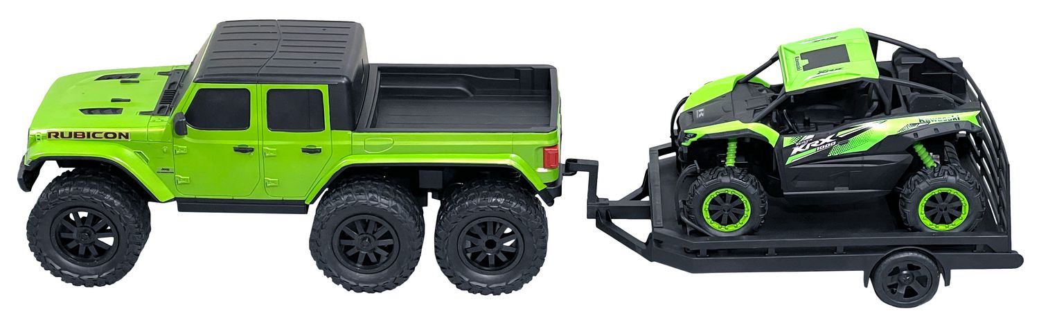 1:10 Six Wheel RC Jeep with Trailer and Kawasaki KRX RC - Walmart.ca