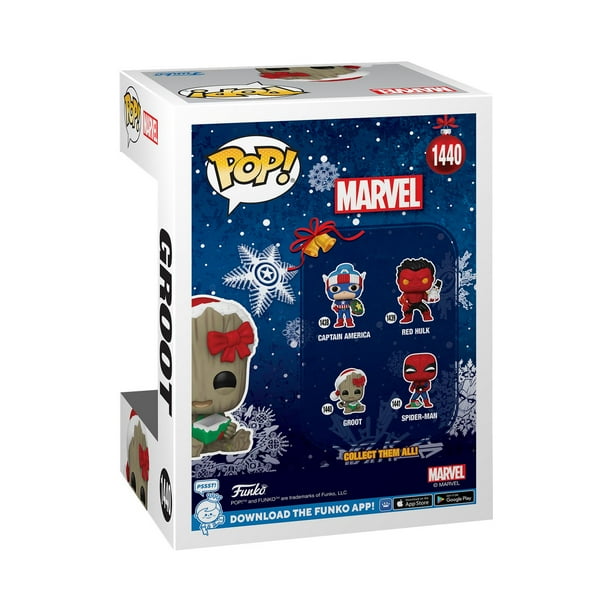 Funko Pop! Bobble: Marvel: Holiday Groot with Lights and Ornaments Funko Pop! Bobble: Marvel: Holiday Groot with Lights and Ornaments