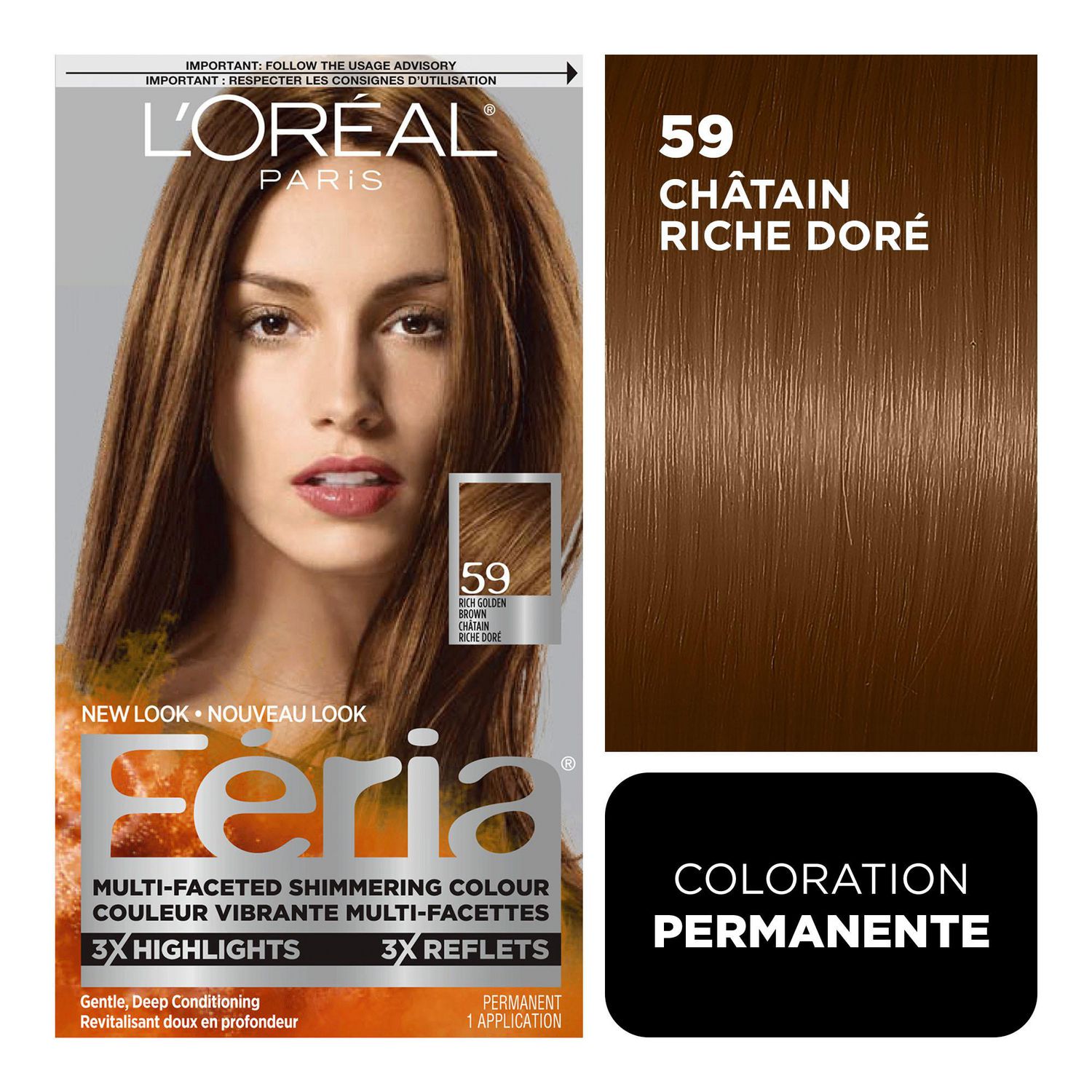 L'Oréal Paris Feria Shimmering Haircolour Gel, 1 un. | Walmart Canada