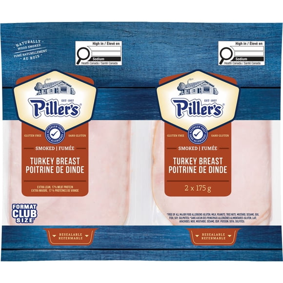 Piller's Smoked Turkey Breast, 2 x 175g