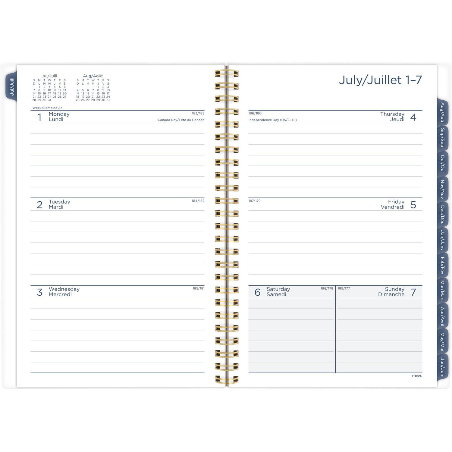 Mead 15M Small Blue Mist Planner