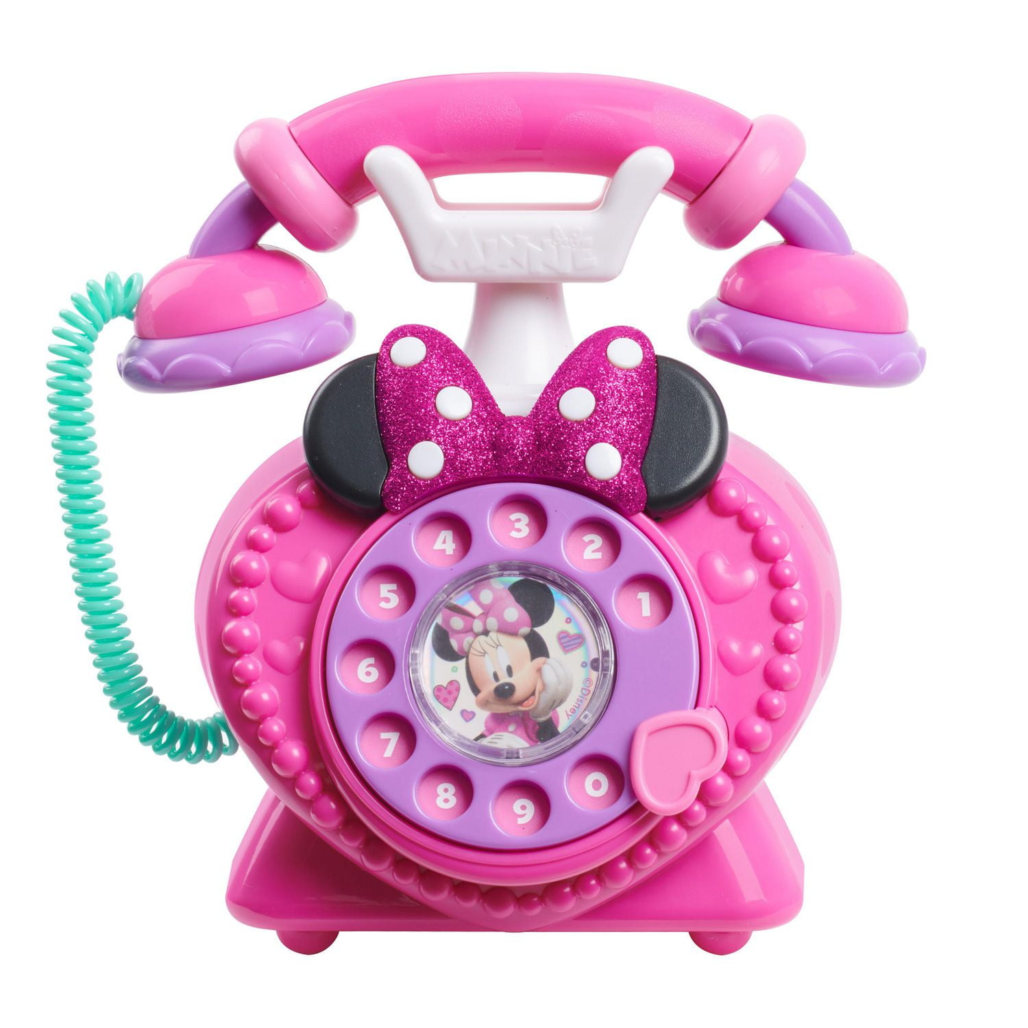 Disney Junior Minnie Mouse Ring Me Rotary Phone with Lights and