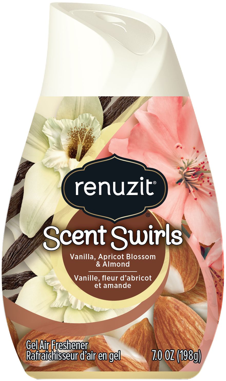 Renuzit Scent Swirls Vanilla, Apricot Blossom & Almond Gel Air