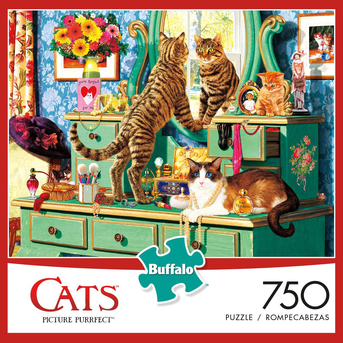 Buffalo Games - Cats Series - Picture Purrfect - 750 Piece Jigsaw