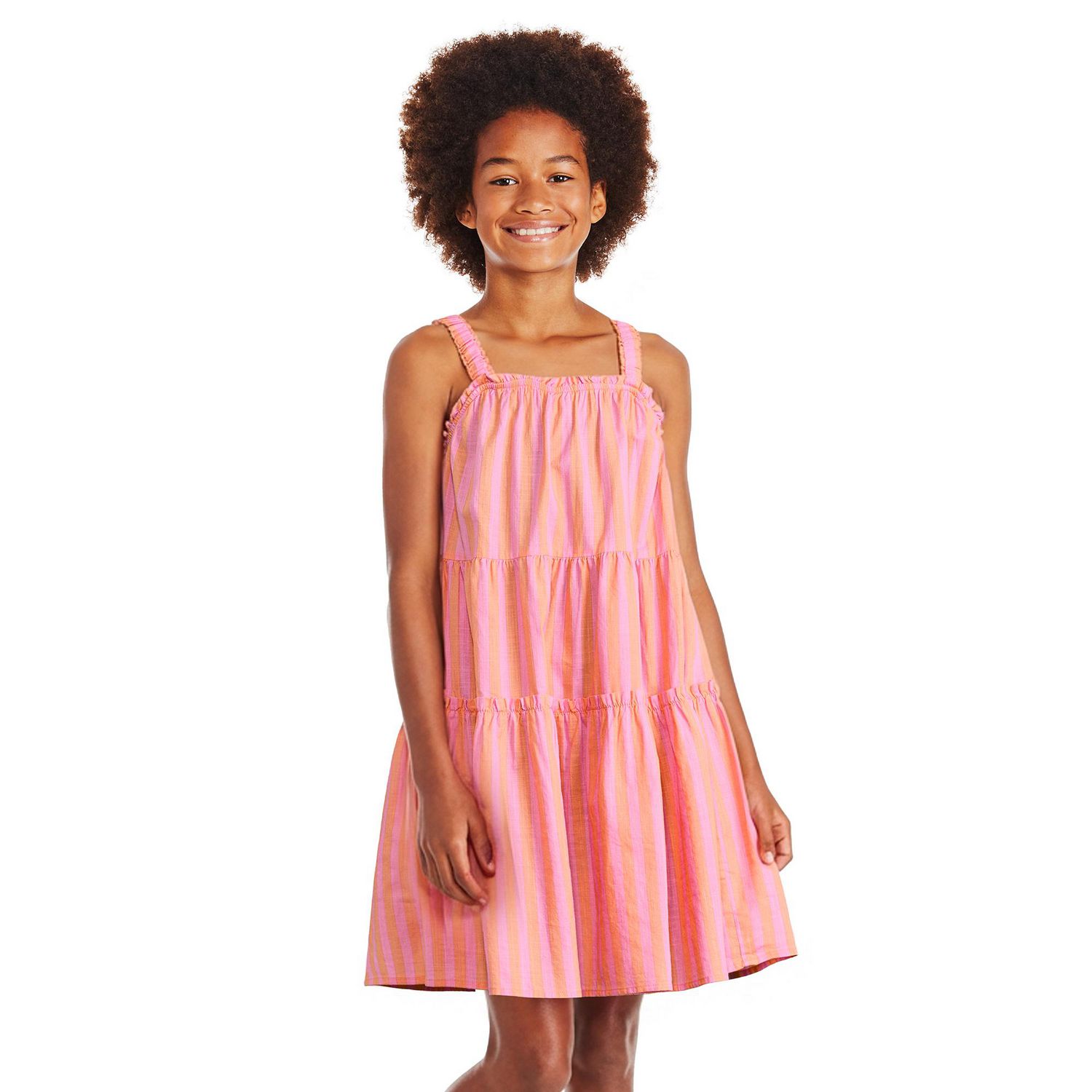Robe étagée à lanières George pour filles