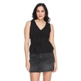 thumbnail image 1 of George Women's V-Neck Woven Tank Top, 1 of 6