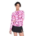 thumbnail image 1 of Reebok Women's Full Zip Printed Rashguard, 1 of 6