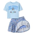 thumbnail image 2 of Bluey Toddler Girls' Two Piece Skort Set, 2 of 2