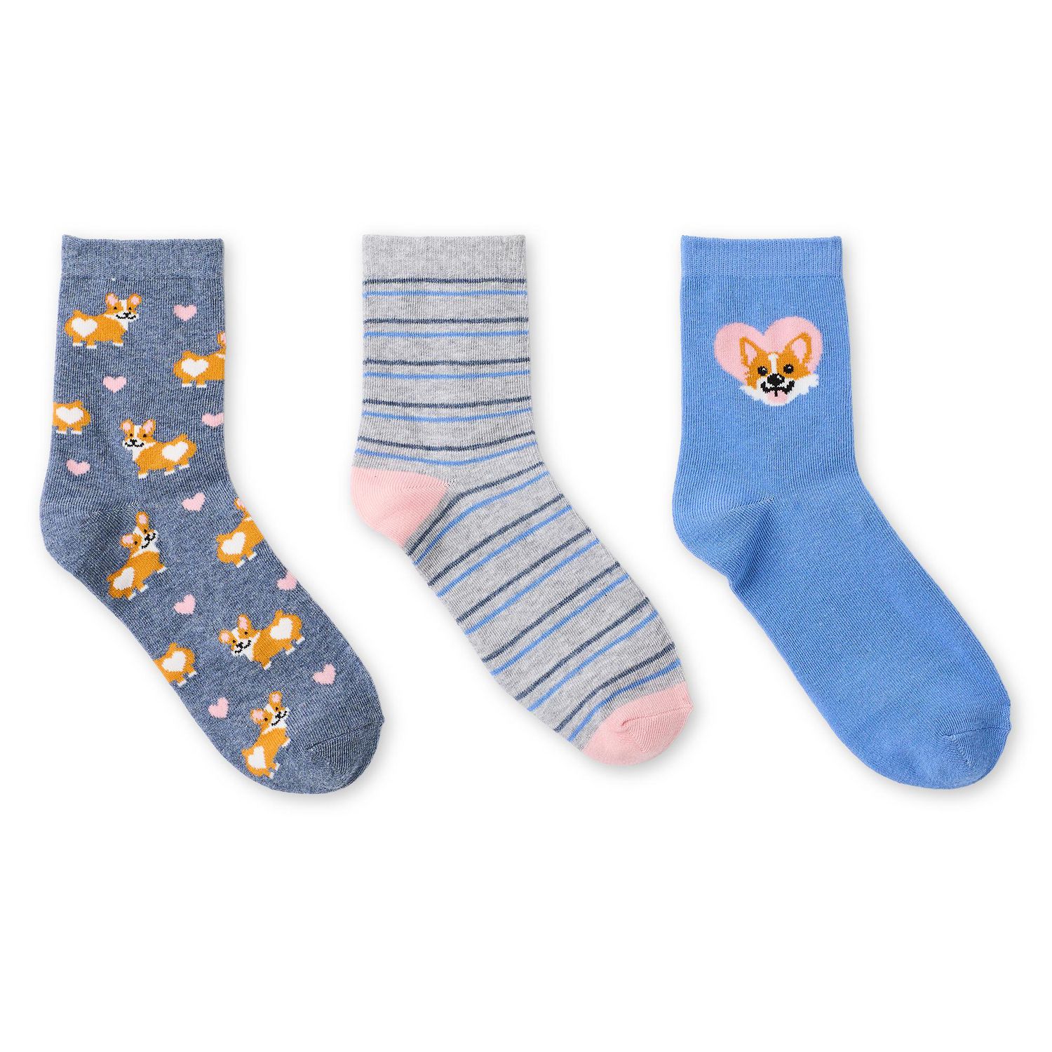 George Women's Mid-Crew Socks 3-Pack