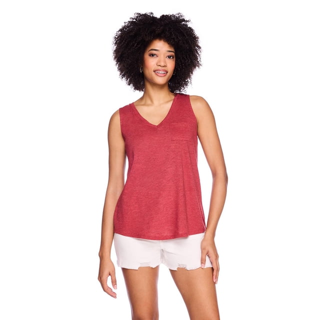 George Women's V-Neck Pocket Tank Top