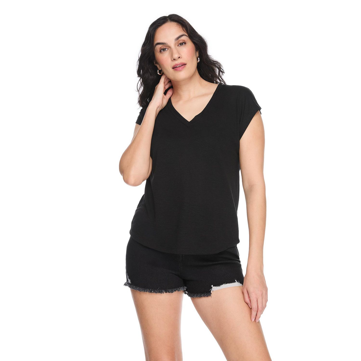 George Women's V-Neck Dolman-Sleeve Top