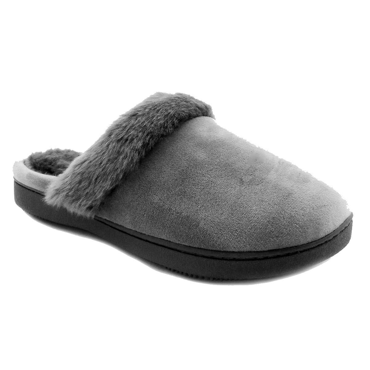 ISOspa by isotoner Women's Fiona Boxed Velour Clog Slippers | Walmart ...