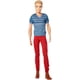 Barbie Fashionistas – Poupée Ken, jean rouge et t-shirt bleu – image 4 sur 6
