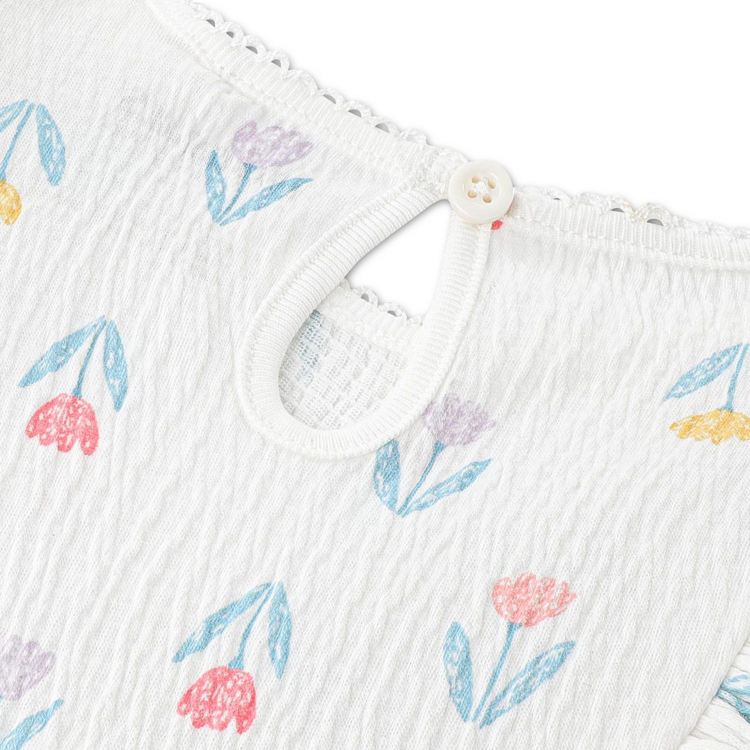 Ensemble 2 pièces Robe en Jacquard Froncé pour Bébé Fille Huggies Happy Hugs