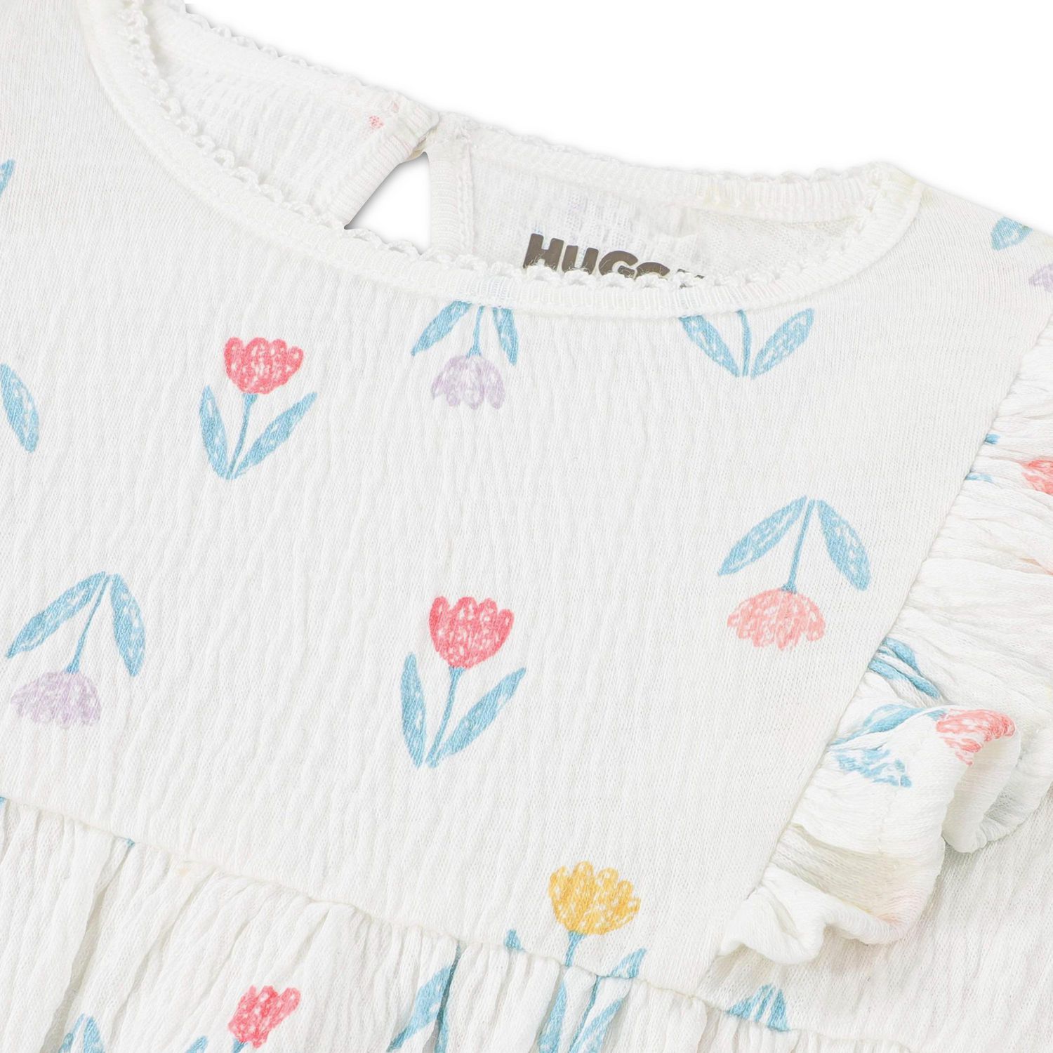 Ensemble 2 pièces Robe en Jacquard Froncé pour Bébé Fille Huggies Happy Hugs