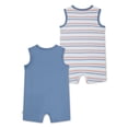 thumbnail image 2 of Huggies Happy Hugs Infant Boy Romper 2-Pack, 2 of 4