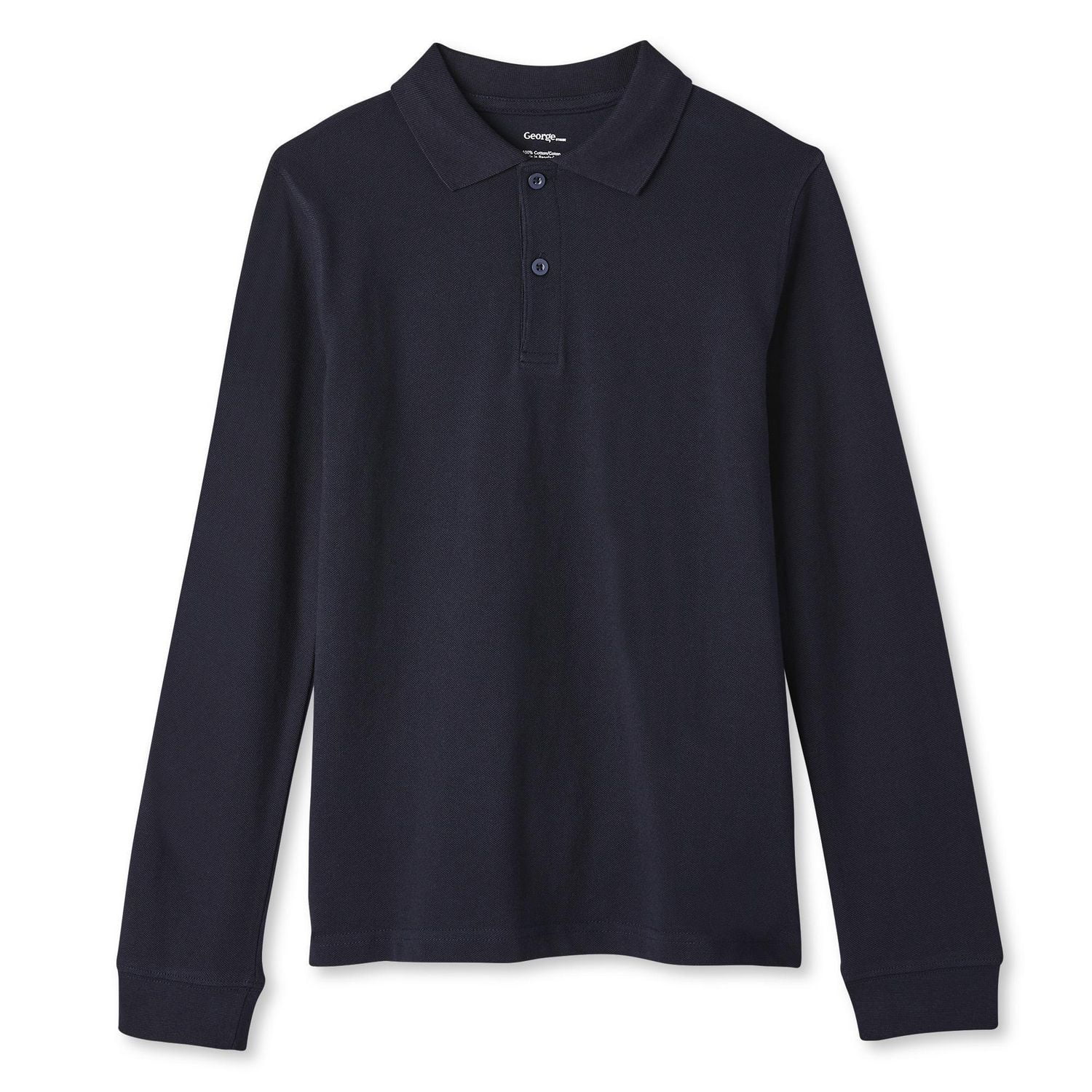 George Boys' Uniform Long Sleeve Polo