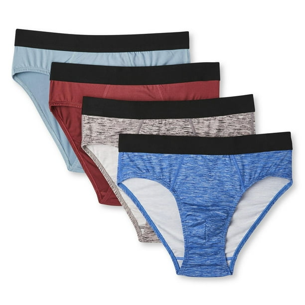 Athletic Works Men's Everyday Stretch Briefs 4-Pack 