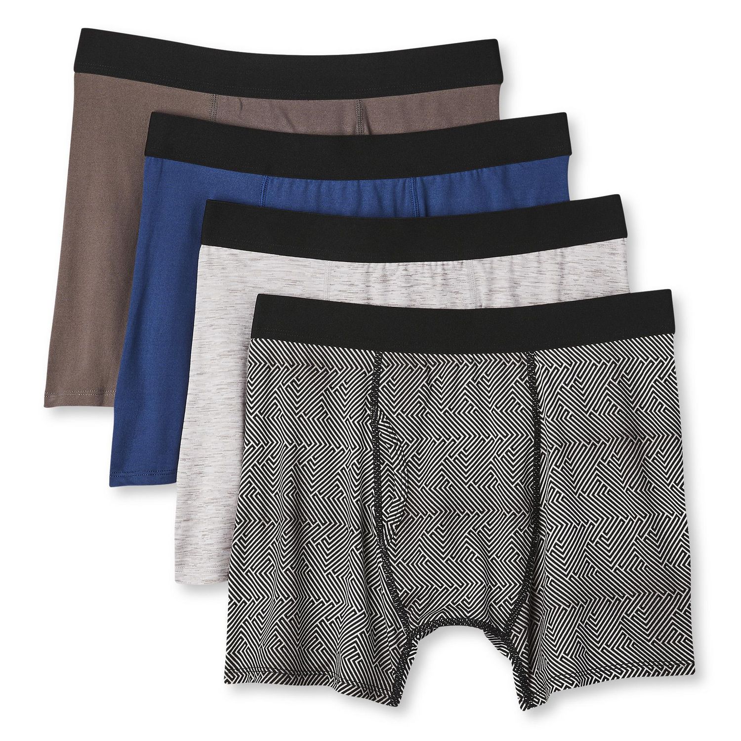 Athletic Works Men's Everyday Stretch Boxer Briefs 4-Pack | Walmart Canada
