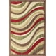Tapis décoratif rectangulaire  Bergamo de hometrends à motif abstrait en polypropylène – image 1 sur 4