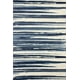 Tapis décoratif rectangulaire à rayures Azur de hometrends en polypropylène – image 1 sur 4