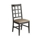 CorLiving Chaises de salle à manger Atwood en bois teint cappuccino avec siège en similicuir, ensemble de 2 – image 2 sur 7