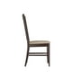 CorLiving Chaises de salle à manger Atwood en bois teint cappuccino avec siège en similicuir, ensemble de 2 – image 4 sur 7