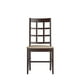 CorLiving Chaises de salle à manger Atwood en bois teint cappuccino avec siège en similicuir, ensemble de 2 – image 5 sur 7