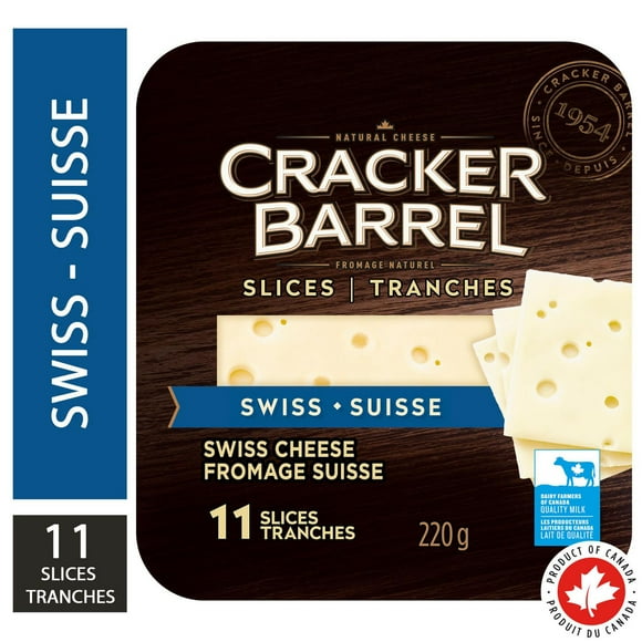 Cracker Barrel Fromage Suisse en tranches 11 Tranches