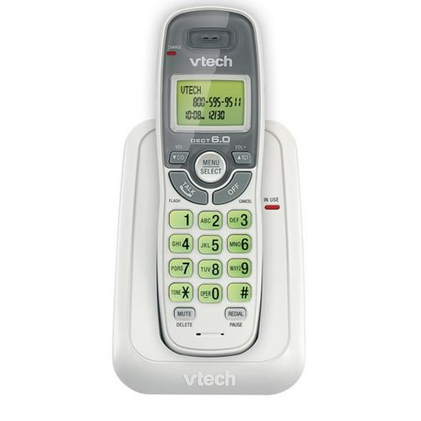 Vtech Téléphone Blanc CS 6114 sans fil avec afficheur