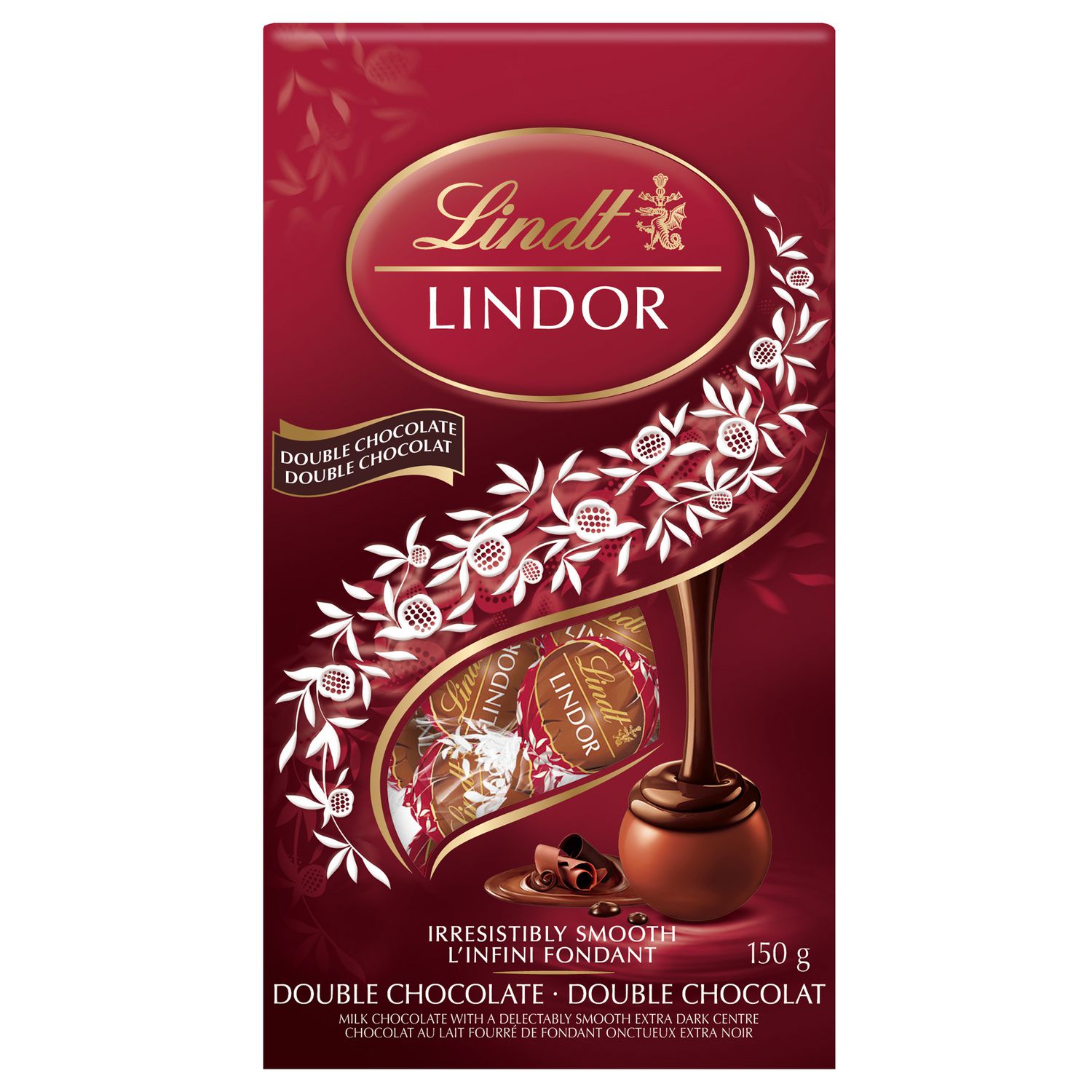 Lindt Lindor Double Chocolate Truffles 150 Gram Bag Walmart Canada 0390
