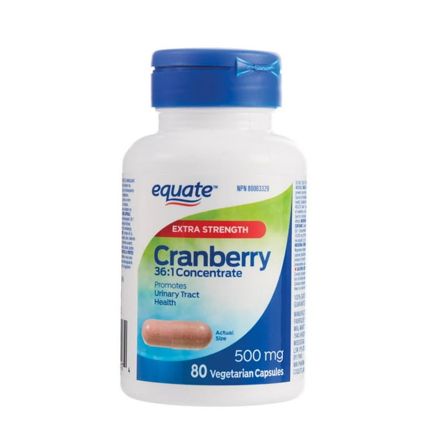 Equate Extra Strength Cranberry 36:1 Concentrate 500mg