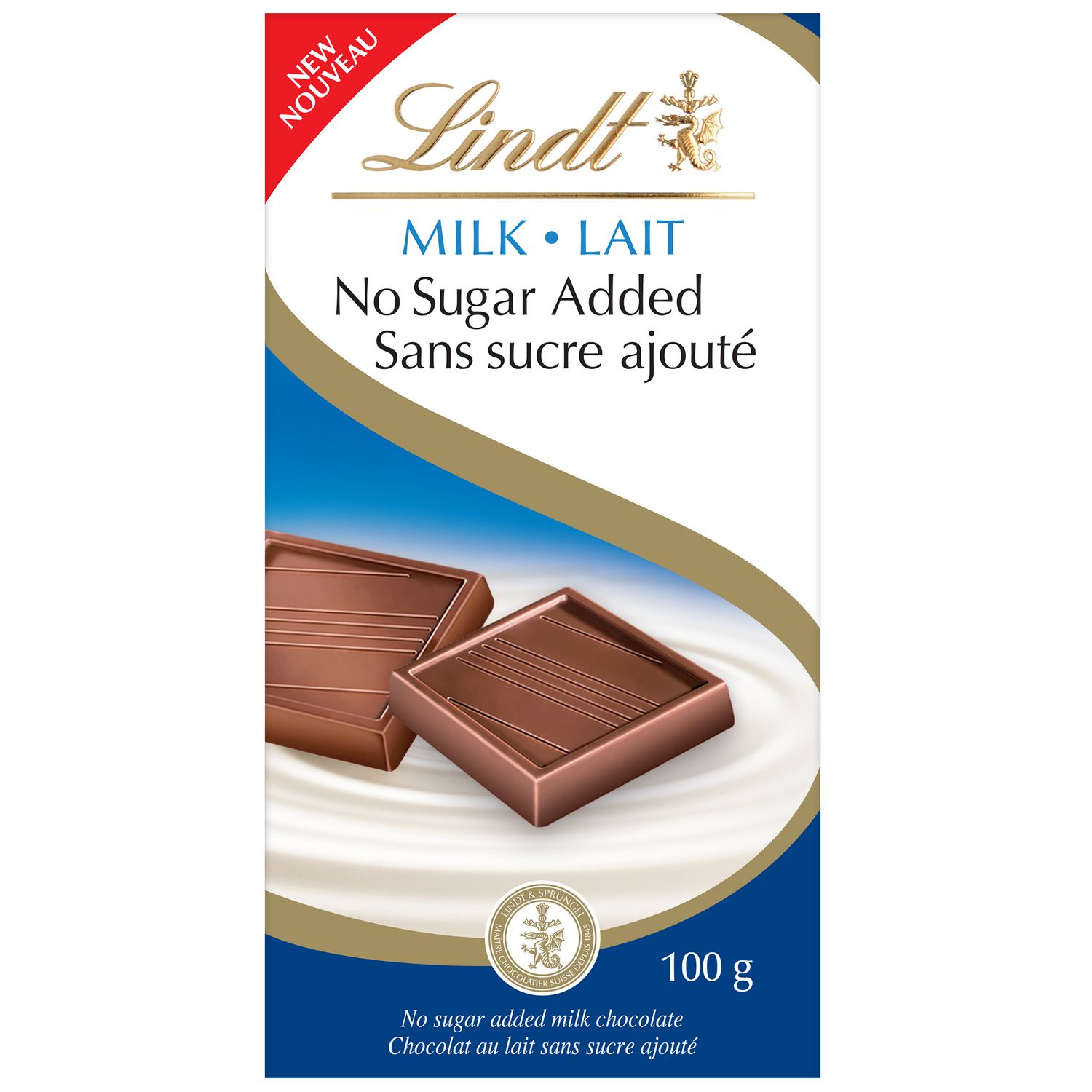 Lindt No Sugar Added Milk Chocolate Bar Grams Walmart Canada