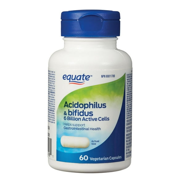 Equate Acidophilus & Bifidus 6 Billion ACTIVE Cells