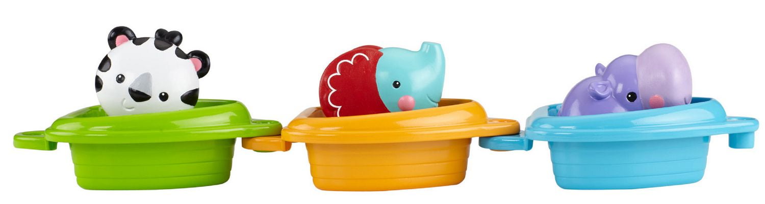 Fisher price scoop n link bath boats on sale