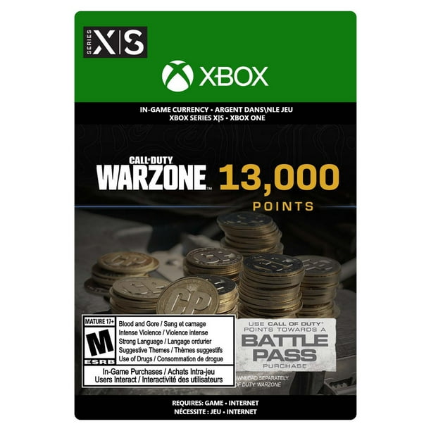 Call of Duty: Warzone Points - 13,000 [Download] Xbox Series X|S and ...