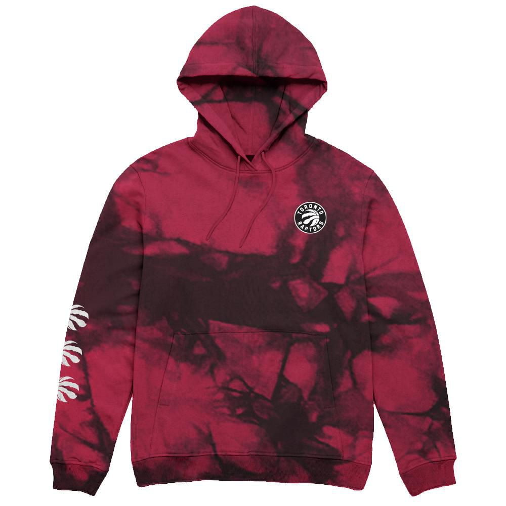 Toronto Raptors Basket Ball Seal Tie Dye Crystal Wash Multi Colour Pullover Hoody