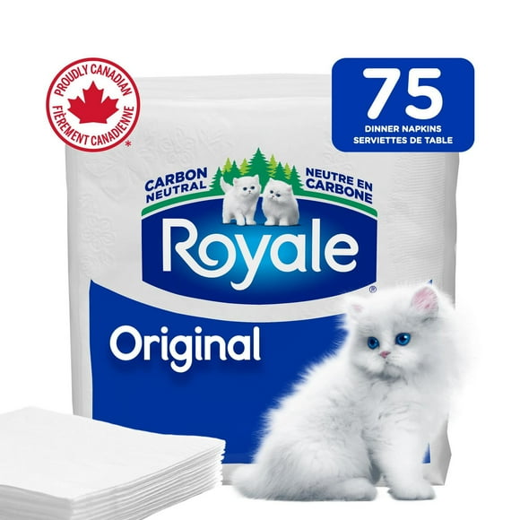 Royale Dinner Napkins, 3 ply, 75 paper napkins, 75 Napkins