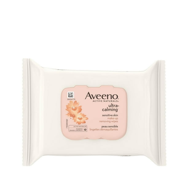 Aveeno Ultra Calming OilFree Makeup Remover Wipes Walmart.ca